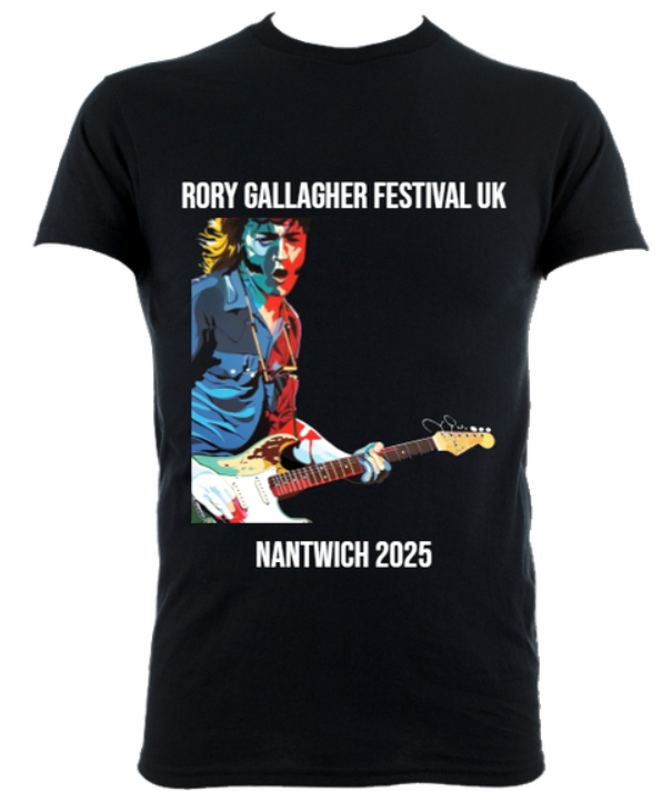 Rory Gallagher Festival Tee Shirt 2025